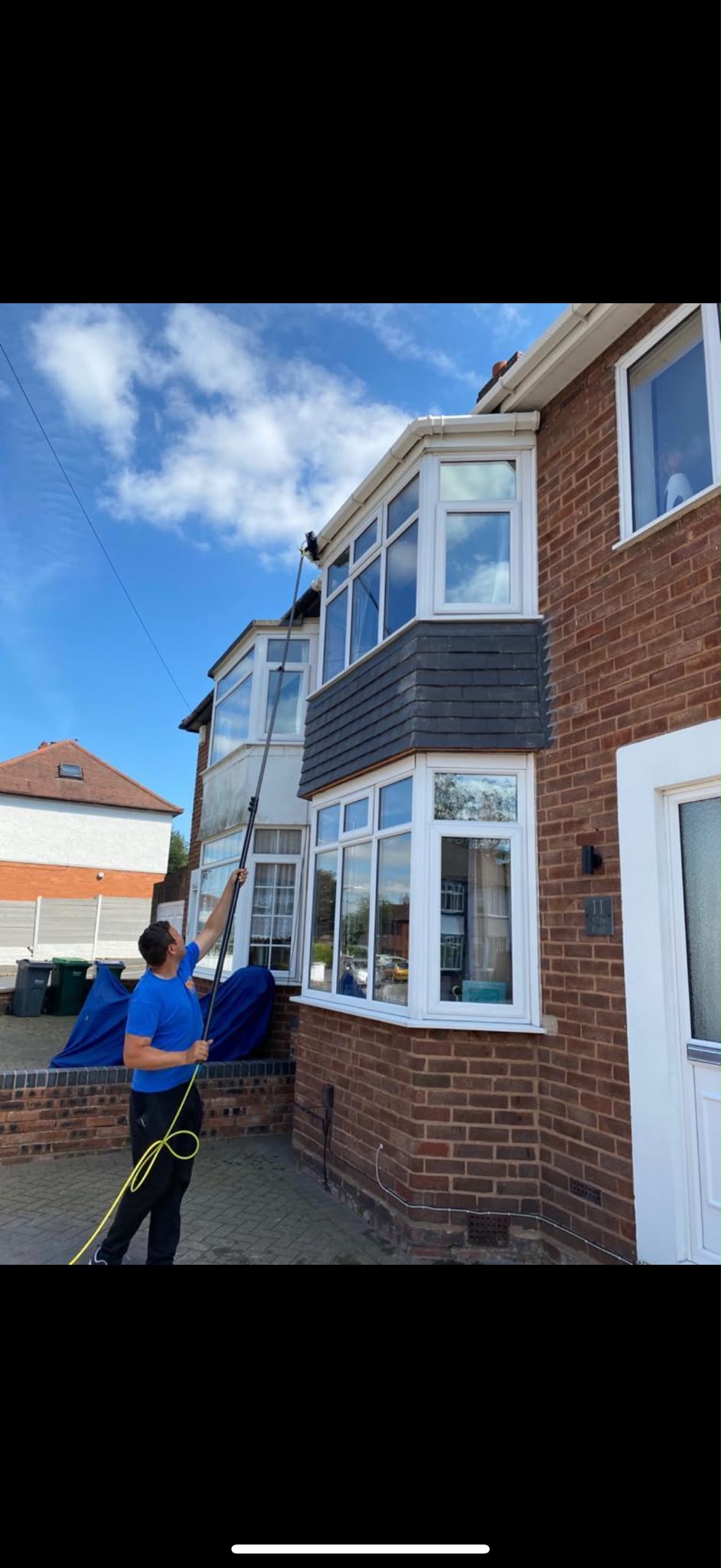 Professional exterior window cleaning